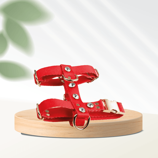 Diamond-Red Dog Harness - MakPaws