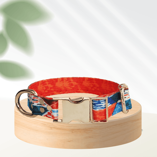 Orange Dog Collar - MakPaws