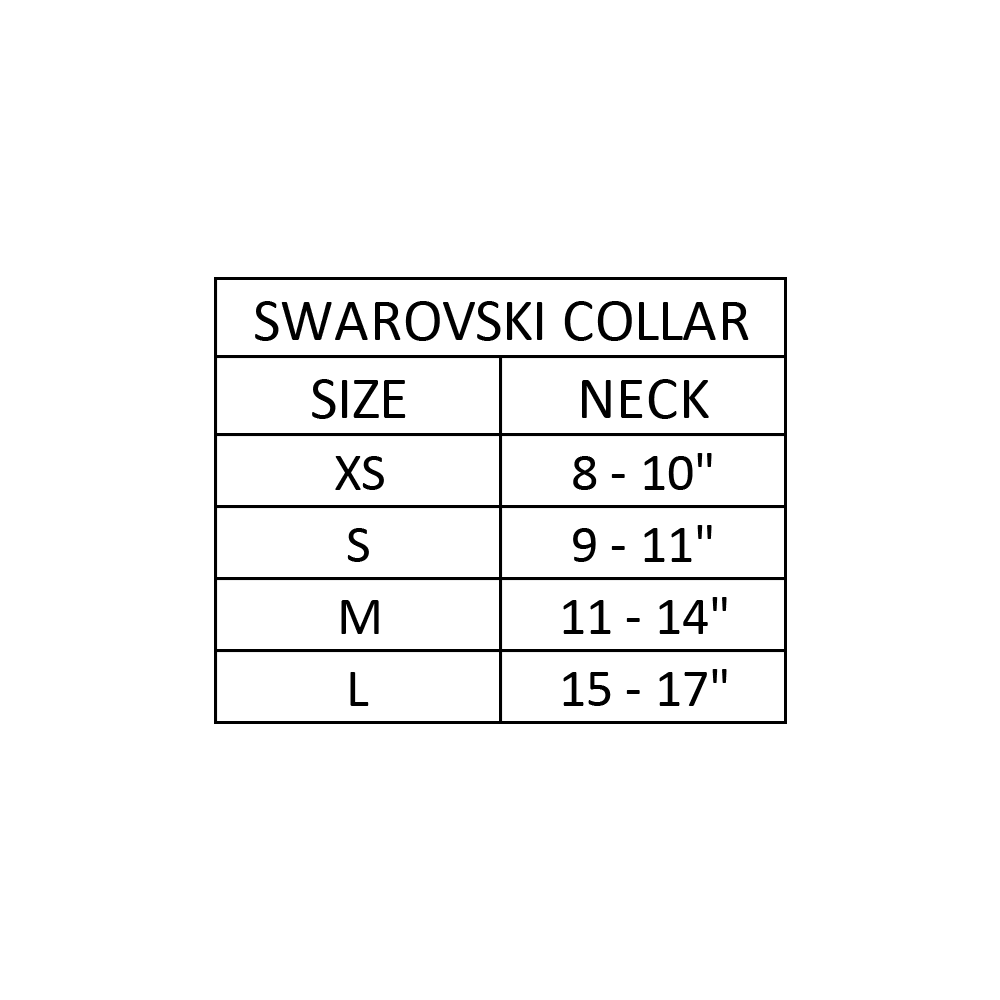 Swarovski-Violet Dog Collar